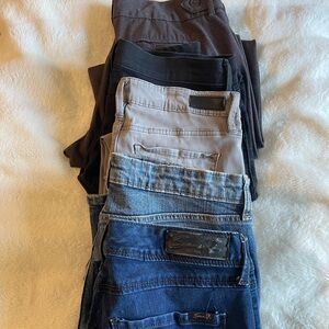 Assorted Denim & Pant Collection! YOU GET ALL FIVE PAIRS OF PANTS IN LOT! 👖🏆👏